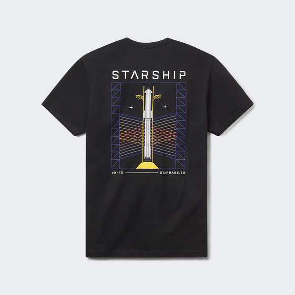 UNISEX STARSHIP MILESTONE V3+T2 T-SHIRT – SpaceX Store