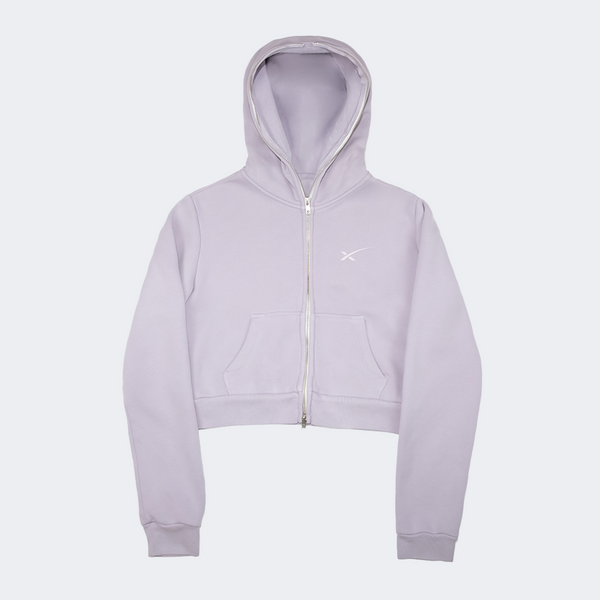 Lavender clearance cropped hoodie