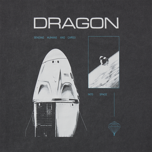 UNISEX SPACEX DRAGON VINTAGE T-SHIRT