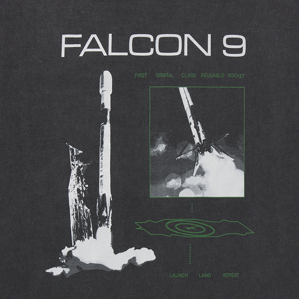UNISEX SPACEX FALCON 9 VINTAGE T-SHIRT