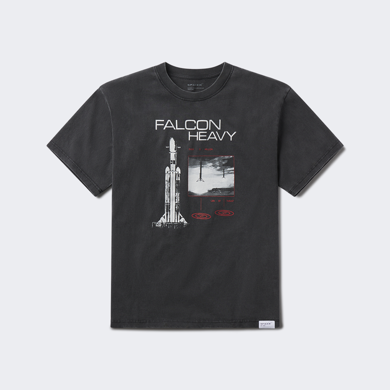 UNISEX SPACEX FALCON HEAVY VINTAGE T-SHIRT