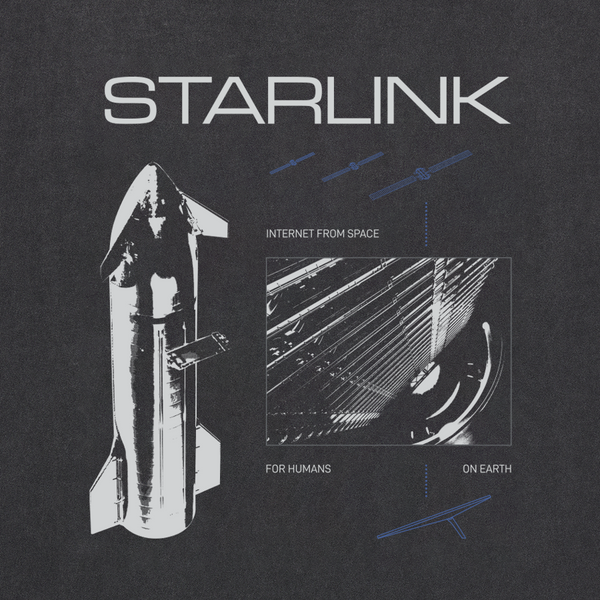UNISEX SPACEX STARLINK VINTAGE T-SHIRT
