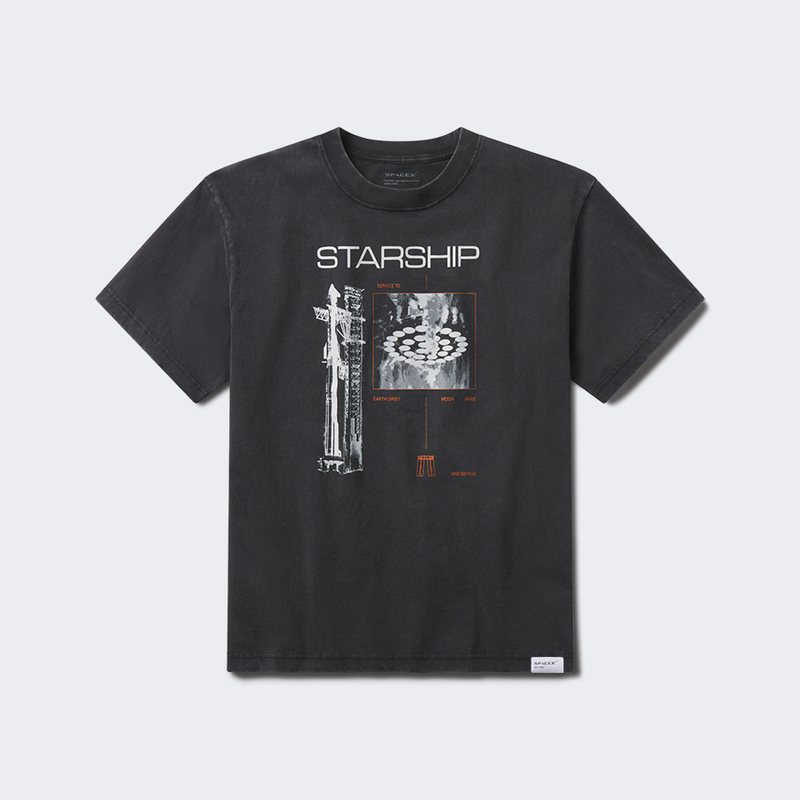 UNISEX SPACEX STARSHIP VINTAGE T-SHIRT