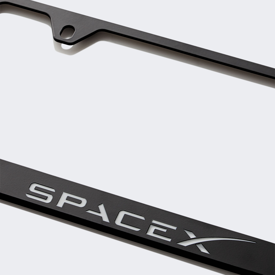 SpaceX License Plate Frame – SpaceX Store