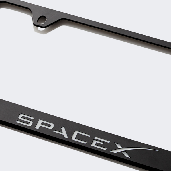 SPACEX LICENSE PLATE FRAME – SpaceX Store