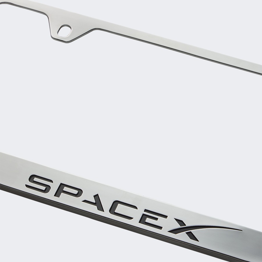 SPACEX LICENSE PLATE FRAME – SpaceX Store