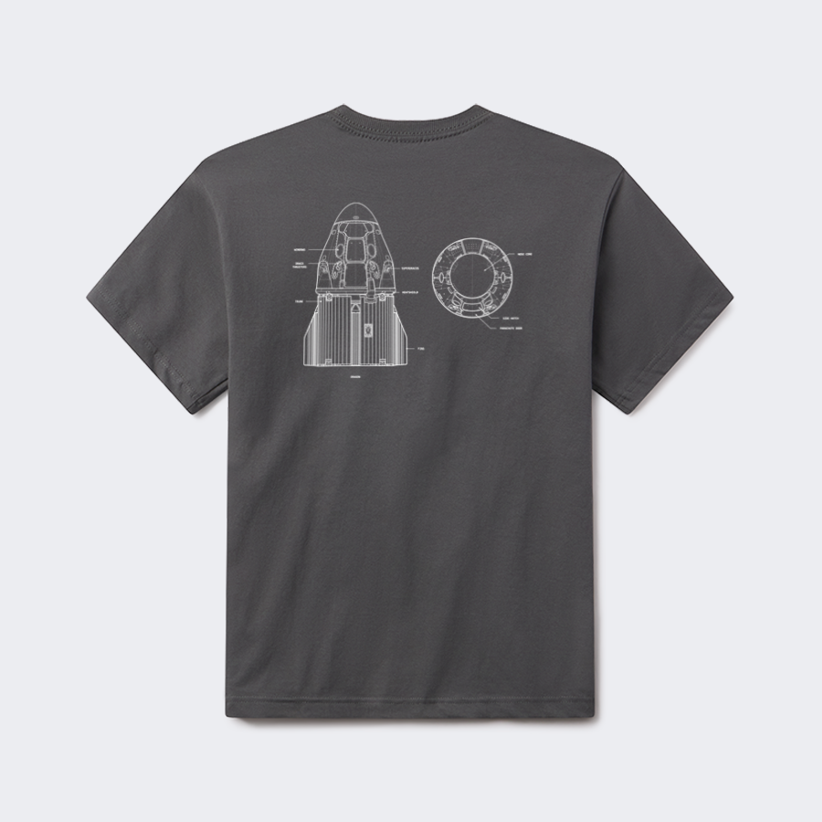 UNISEX DRAGON SCHEMATIC T-SHIRT – SpaceX Store