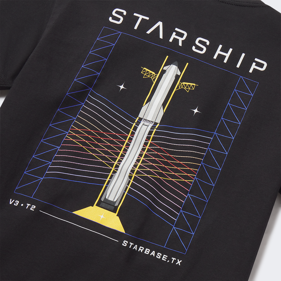 UNISEX STARSHIP MILESTONE V3+T2 T-SHIRT – SpaceX Store
