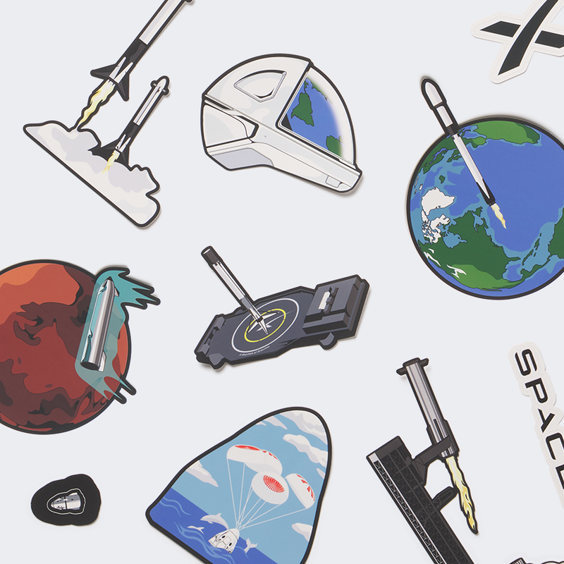 SpaceX Sticker Pack