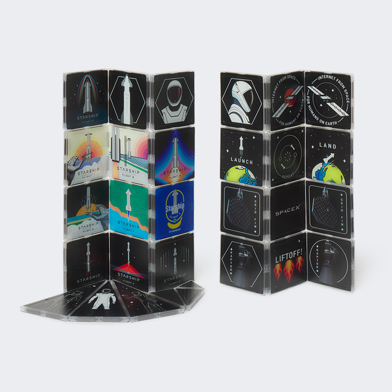 STARSHIP MAGNETIC BUILDING TILES – SpaceX Store