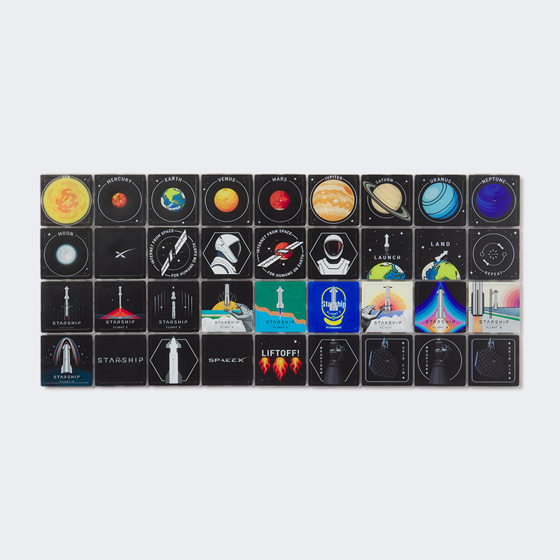 STARSHIP MAGNETIC BUILDING TILES – SpaceX Store