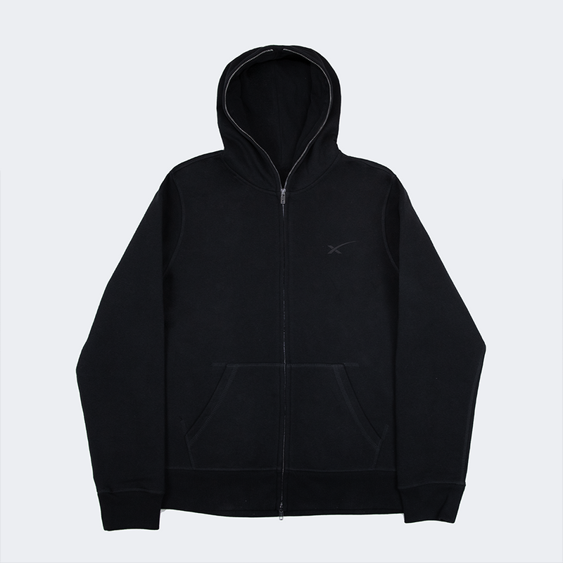 Black hoodie online silver zipper