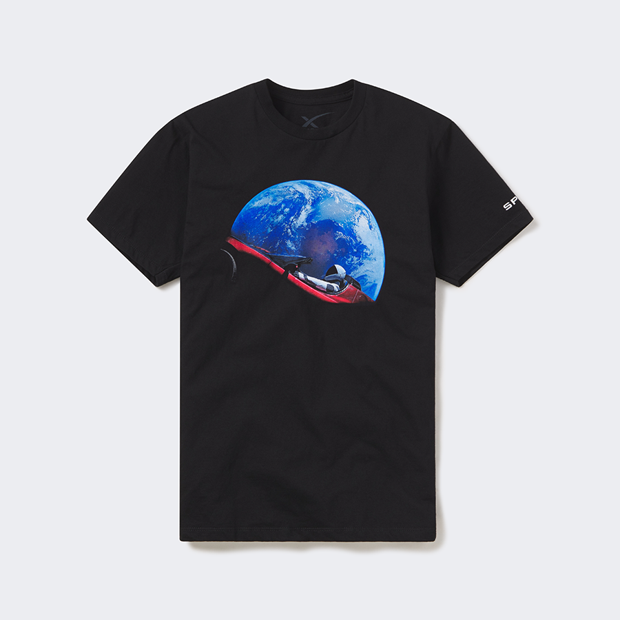 ALLIAN TシャツJens Backman Peter Strom Men's Starman T-Shirt – SpaceX Store