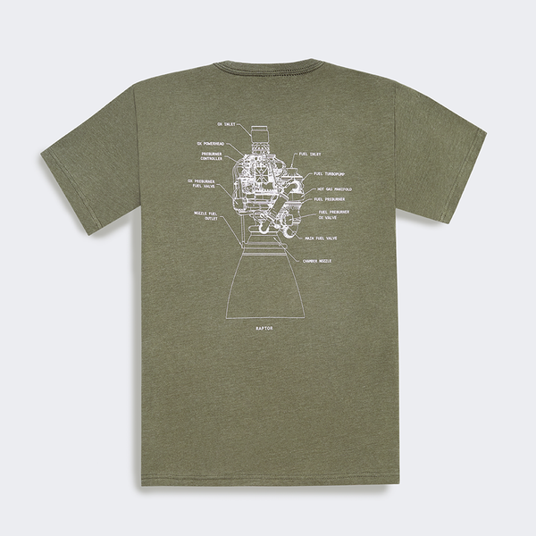 Unisex Raptor Schematic T-shirt