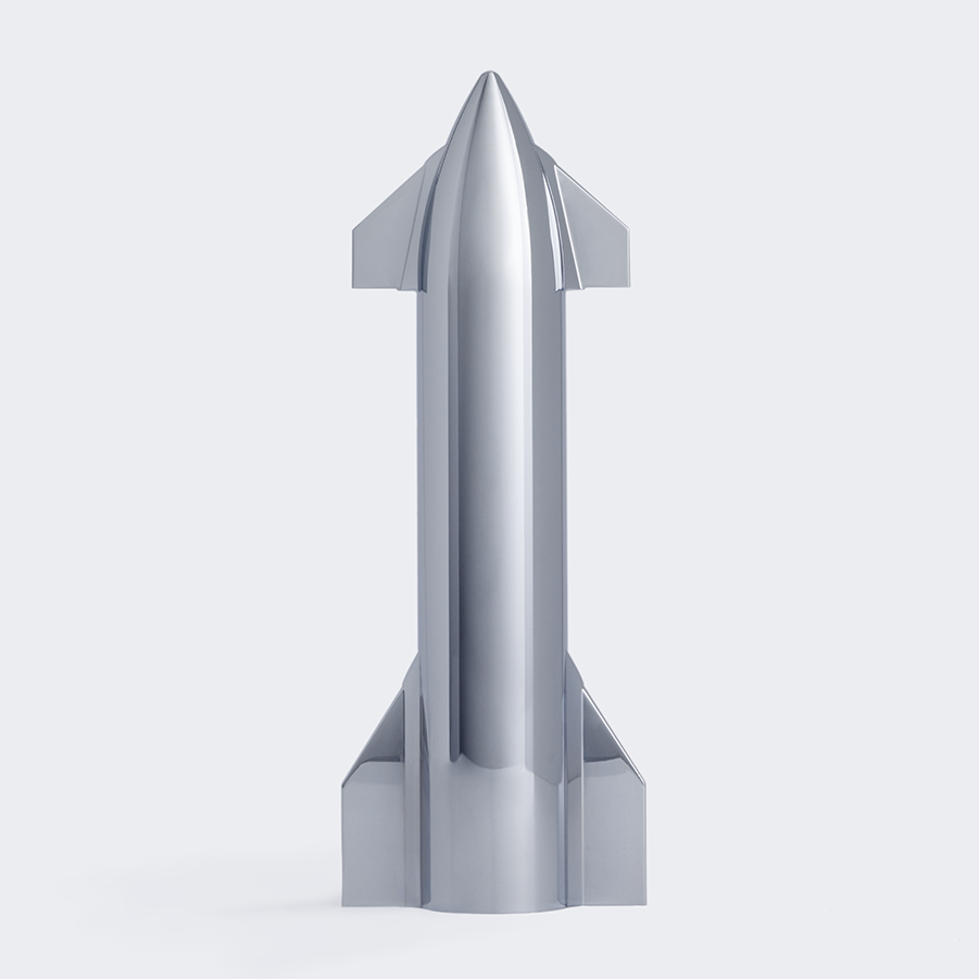 即時 完売 SPACEX社 STARSHIP CHROME MODEL STARSHIP CHROME MODEL – SpaceX Store